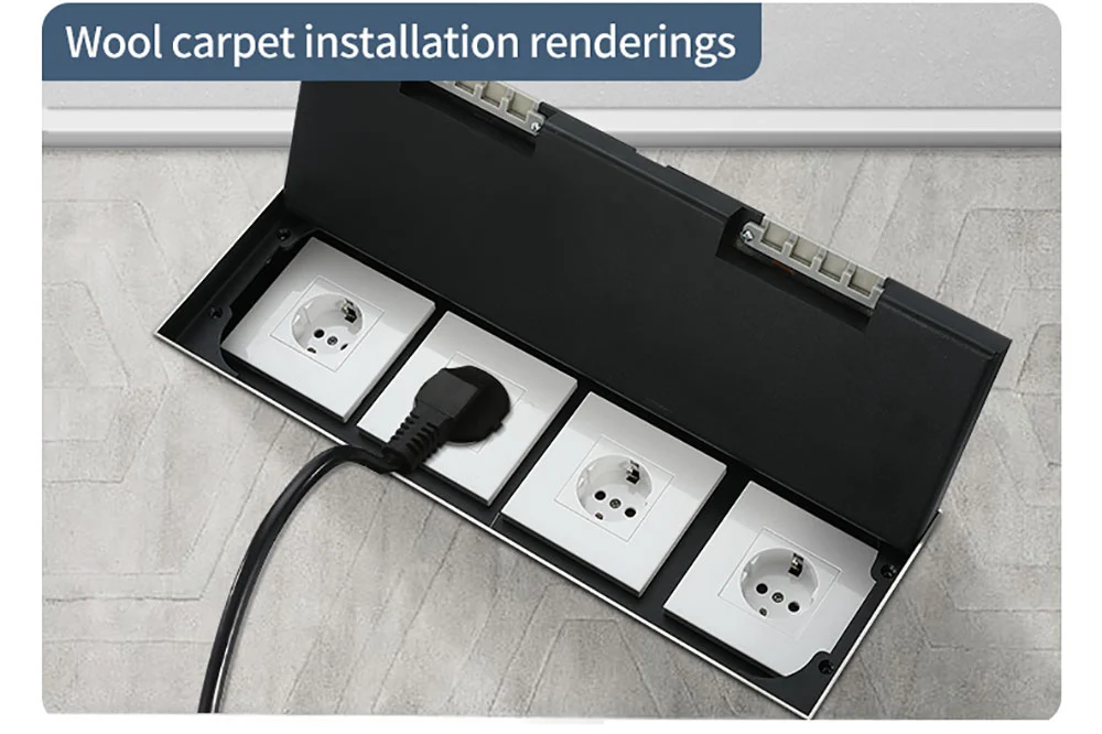 400 recessed floor socket Adjustable bottom box
