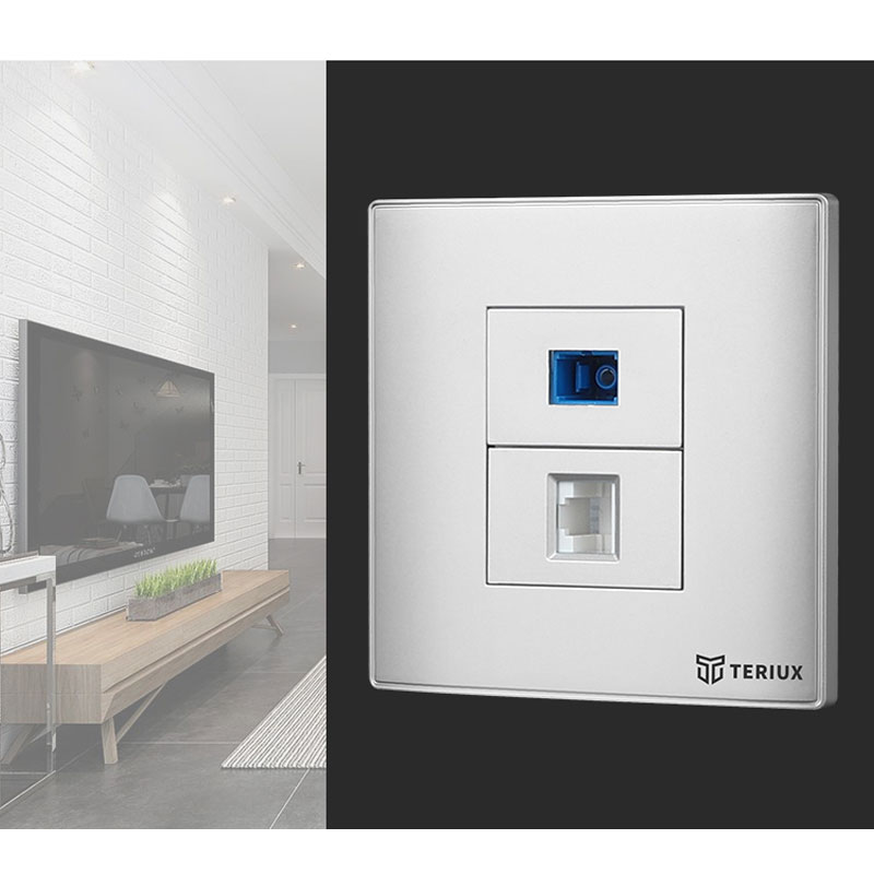 SC +Rj45 wall socket