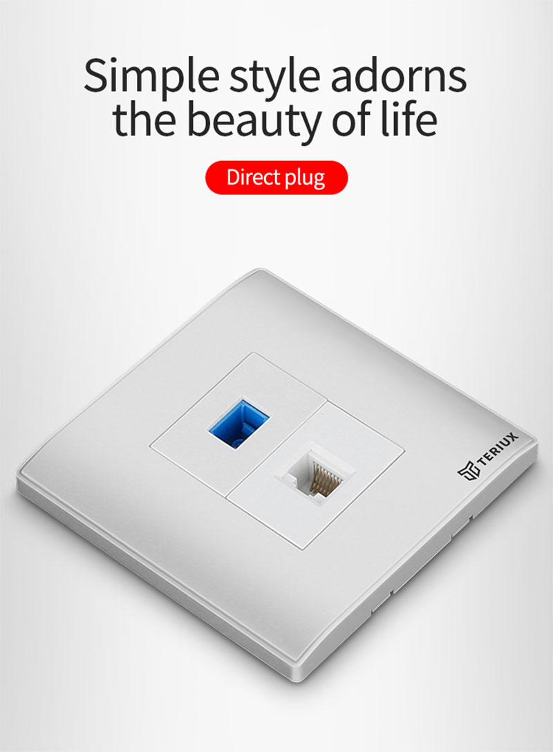 SC +Rj45 wall socket