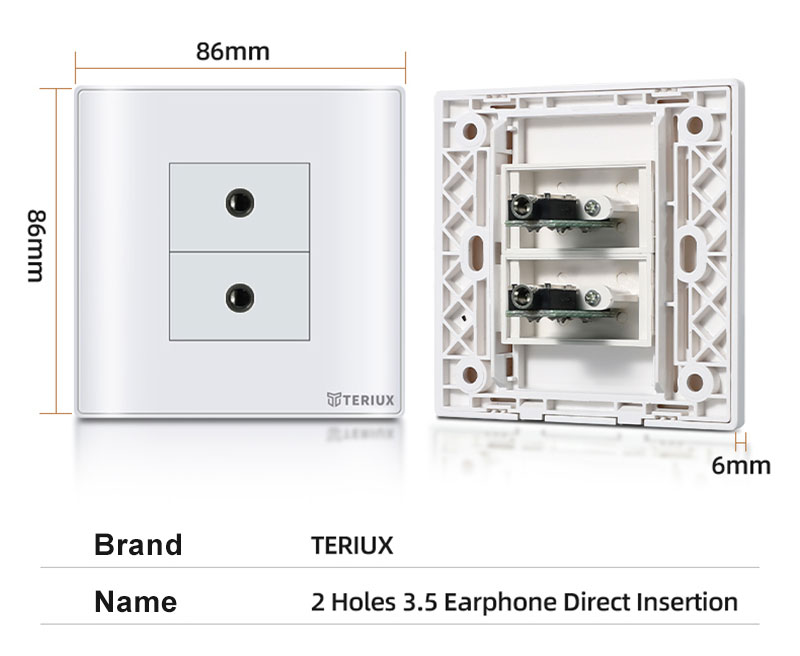3.5 Earphones wall socket