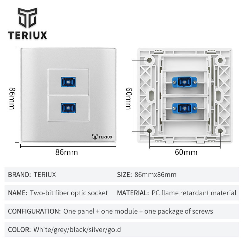 2 Holes SC wall socket